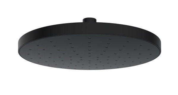 Regenduschkopf in schwarz aus Kunststoff