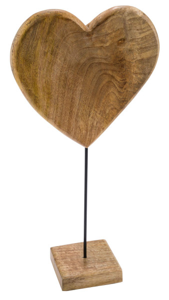 Aufsteller HERZ in natur aus Holz