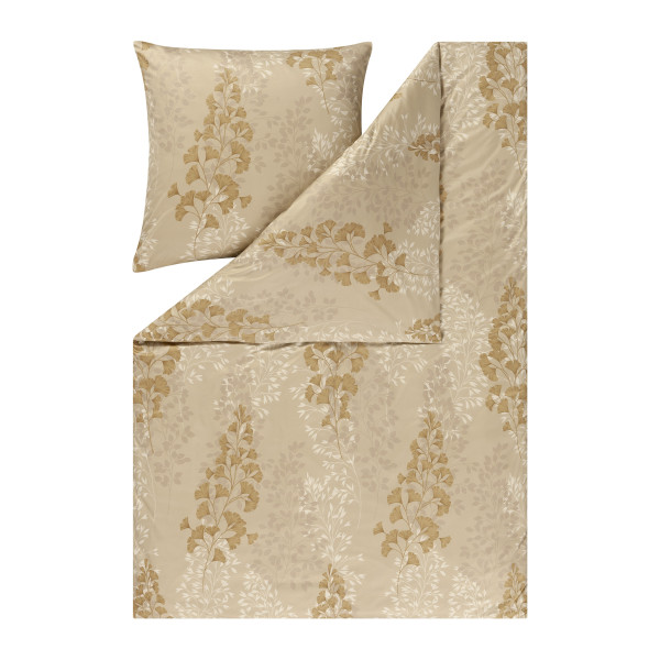 Bettwäsche MARIE Mako-Jersey in messingfarben aus Baumwolle