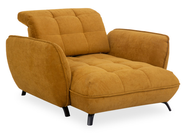 Loveseat vito CREDA in Mustard aus Stoff