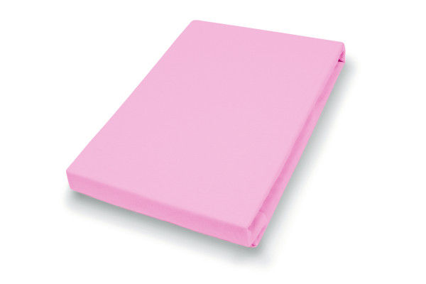 Spannbettlaken Jersey rose in rose aus Jersey