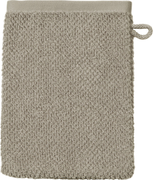 Waschhandschuh SELECTION in grau aus Baumwolle