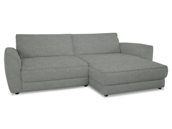 Polsterecke SYSTEMPOLSTER ZAARA in grau aus Stoff