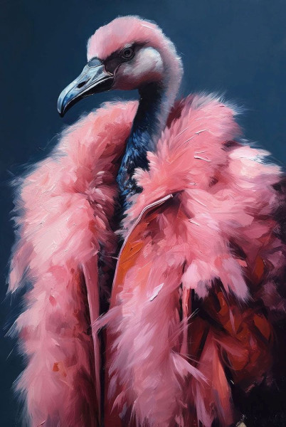 Glasbild GLAMOROUS PINK in mehrfarbig aus Glas