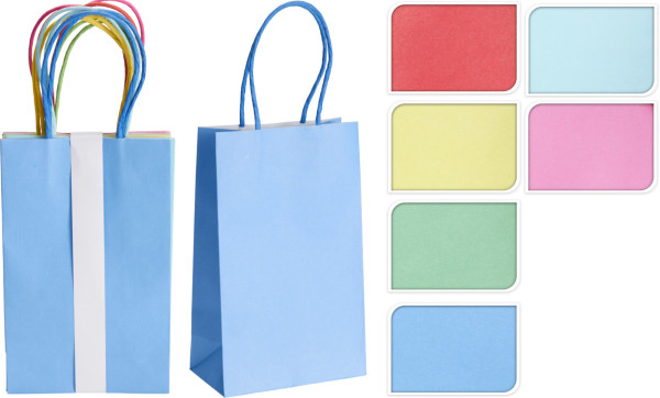 Geschenktaschen-Set UNI in mehrfarbig aus Papier