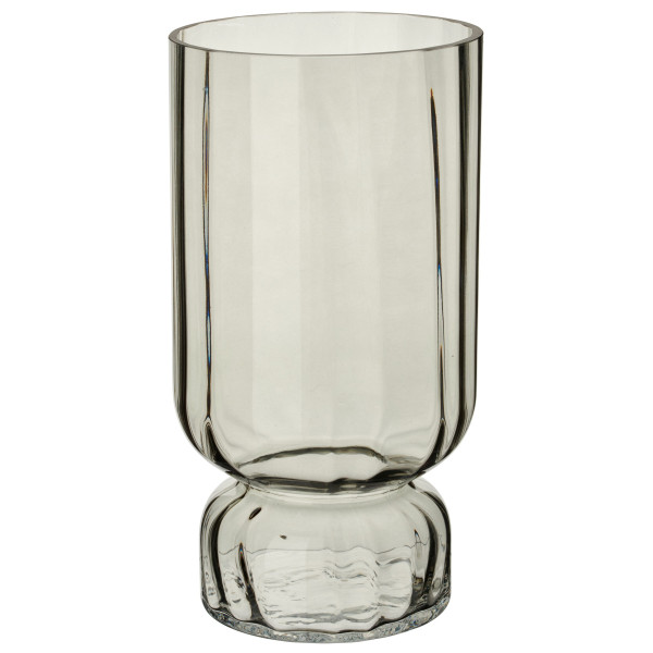 Vase in grau aus Glas