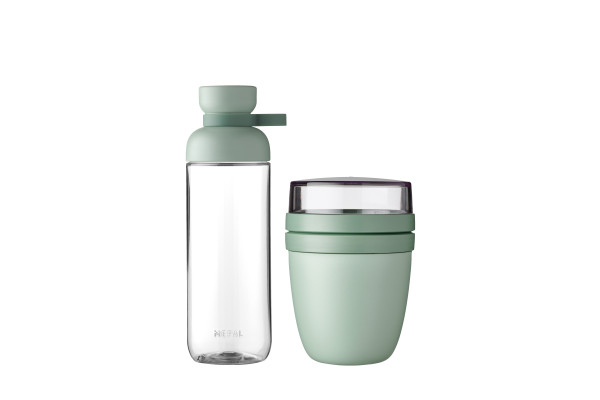 Lunchpot-Set ELLIPSE in grün aus Kunststoff