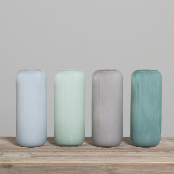 Vase in mehrfarbig aus Glas