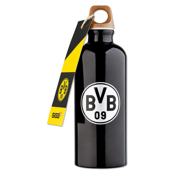 Trinkflasche BVB schwarz in mehrfarbig aus Aluminium