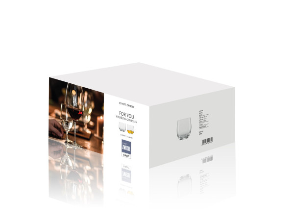 Whiskybecher-Set FOR YOU in transparent aus Glas