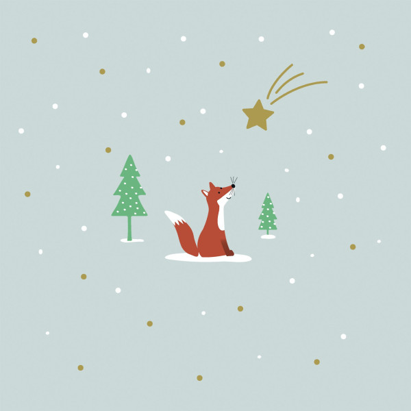 Servietten STAR FOX in grau aus Papier