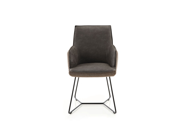 Polsterstuhl KOINOR 1250 in grau-braun