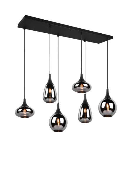 Pendelleuchte LUMINA in schwarz aus Metall