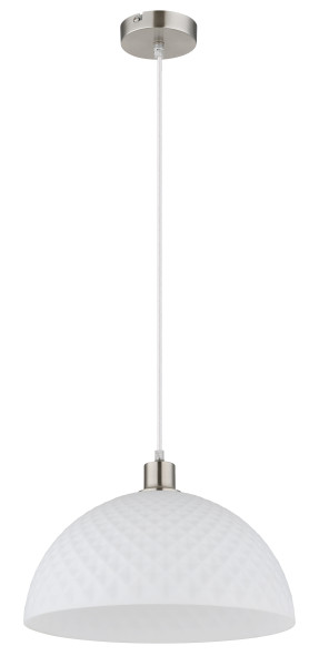 Hängeleuchte SELMA in Nickel aus Metall