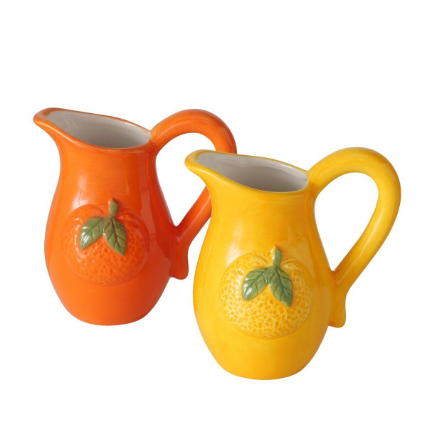 Krug ORANGE in orange aus Steinzeug