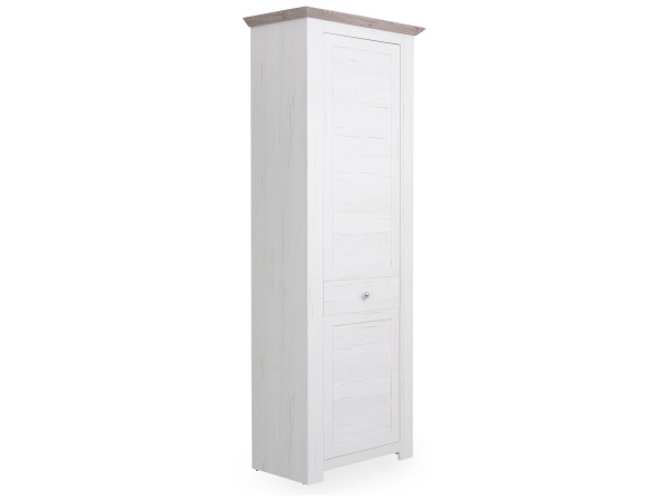 Garderobenschr. LIVIN MARBELLA in weiß aus Eiche