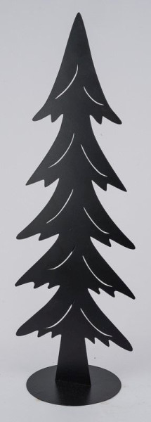 Weihnachtsbaum in schwarz aus Metall