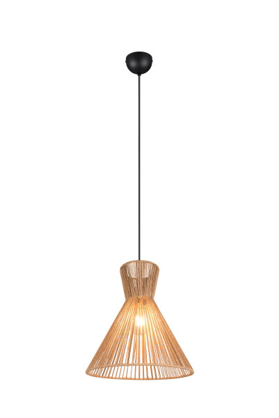 Pendelleuchte ROSALIE in schwarz aus Materialmix