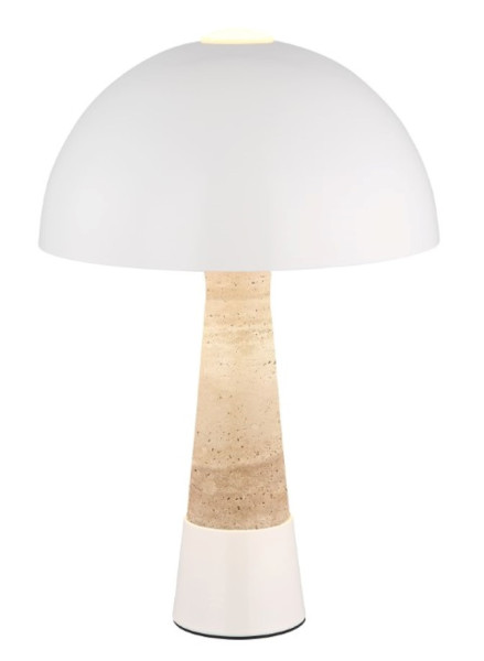 Tischleuchte PAULIN in beige aus Metall