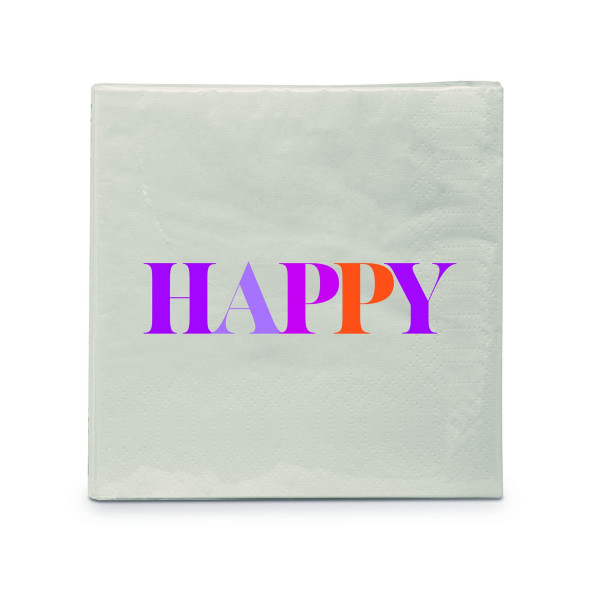 Servietten DESIGN@HOME HAPPY in lindgrün aus Papier