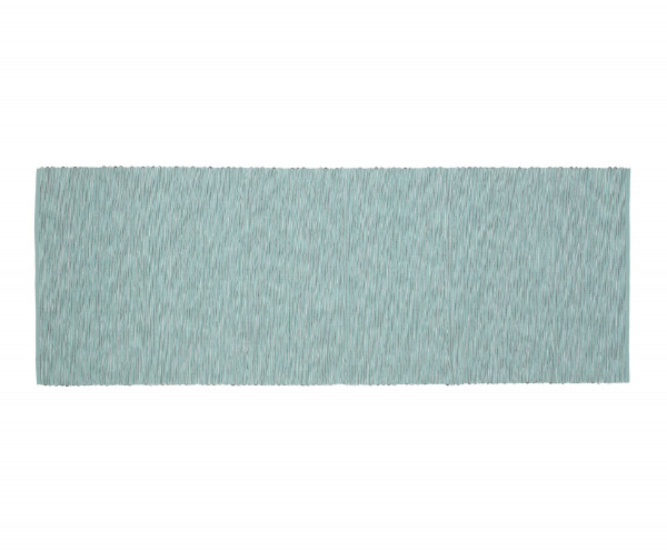 Tischläufer MERANO aqua in aqua aus Baumwolle