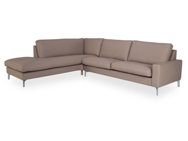 Polsterecke erpo CLASSICS 500 in stone aus Leder