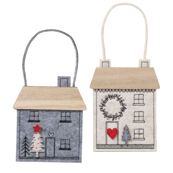 Christbaumschmuck Hänger JOY in mehrfarbig aus Polyester