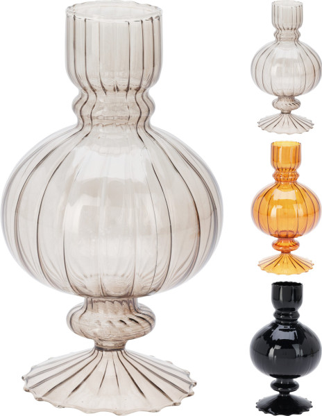 Kerzenhalter GLOBE in mehrfarbig aus Glas