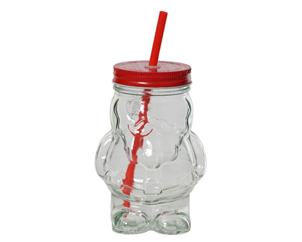 Trinkglas SCHNEEMANN in mehrfarbig aus Glas