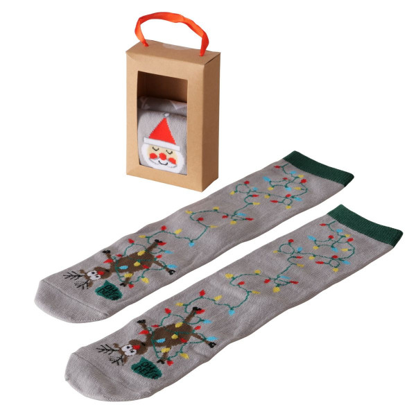 Socken-Set JESPER in grau aus Materialmix