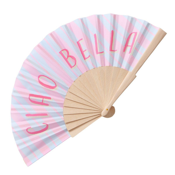Fächer CIAO BELLA in mehrfarbig aus Materialmix