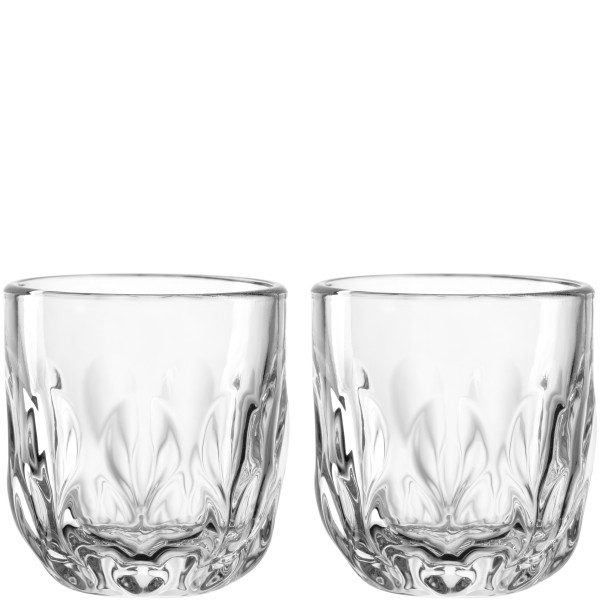 Espresso-Set GOCCE in klar aus Glas