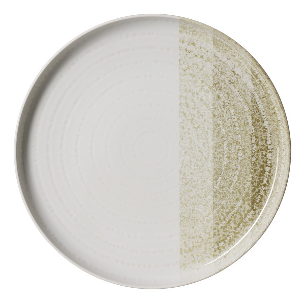 Speiseteller TRIO in creme aus Steinzeug