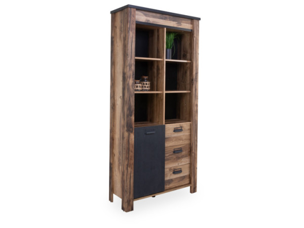 Vitrine YORK in Eiche aus Dekor