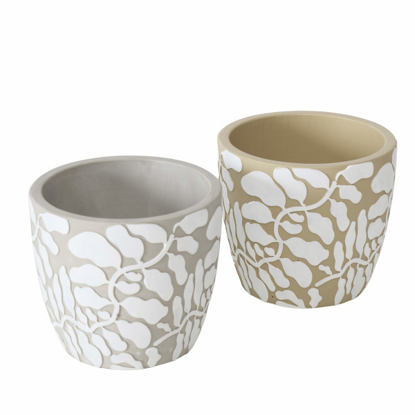 Übertopf TYSKO in mehrfarbig aus Beton