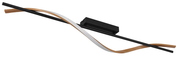 Deckenleuchte WATKINS in schwarz aus Metall