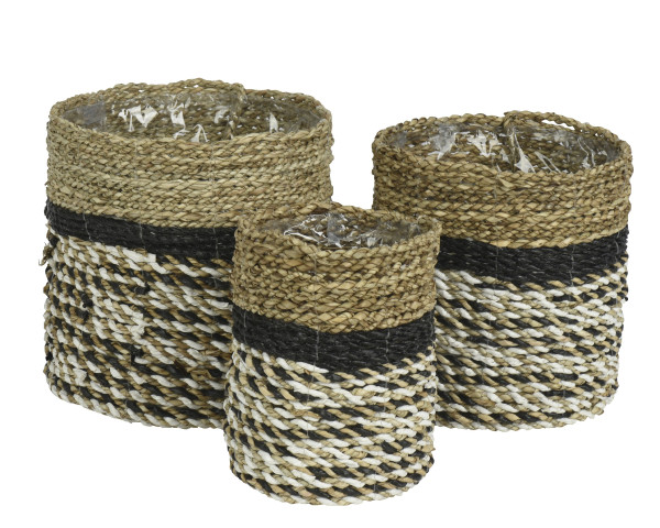 Pflanzkorb in natur aus Seegras