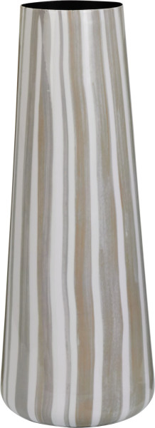 Vase STREIFEN in beige aus Eisen