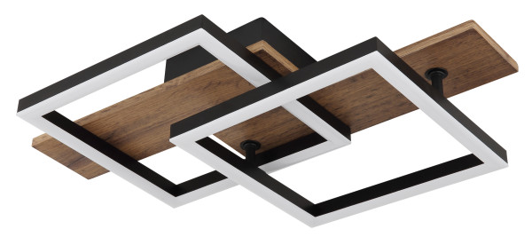 Deckenleuchte JEFFRY in schwarz aus Metall