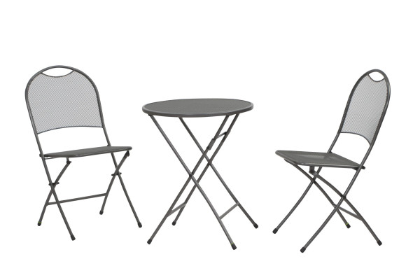 Balkonset MWH Café Latte aus Stahl