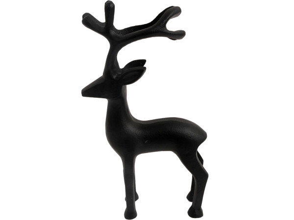 Rentier ROLF in schwarz aus Aluminium