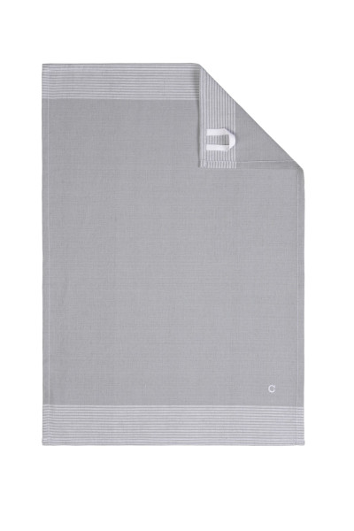 Geschirrtuch TWO-TONE in platinfarben aus Baumwolle