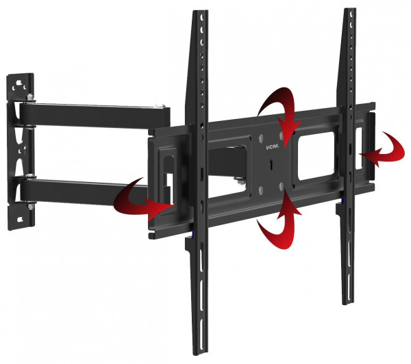 Wandhalterung B-SN 600 in schwarz aus Stahl