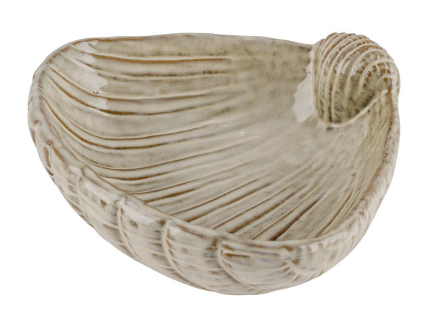 Schale MUSCHEL in beige aus Keramik