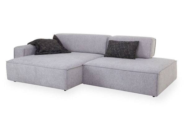 Polsterecke MONDO FELISSO in silver aus Stoff