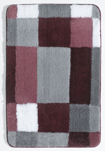 Badteppich EDGE in beere aus Polyacryl