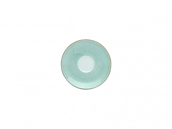 Espressountertasse VINTAGE in aqua aus Porzellan