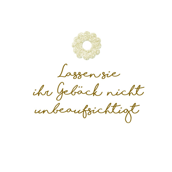 Servietten Gebäck in weiß aus Papier