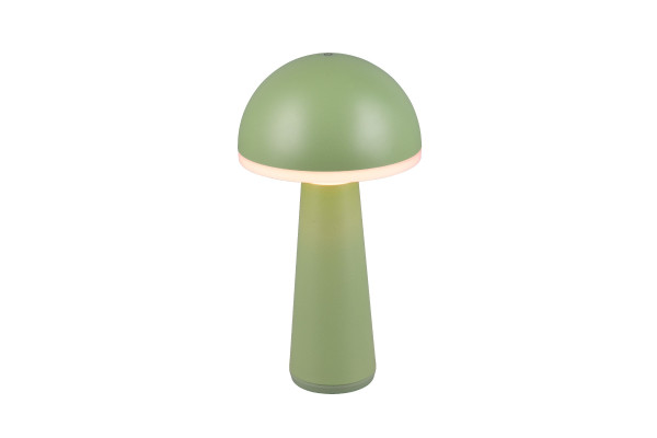 Tischleuchte FUNGO LED AKKU in pistazie aus Aluminium