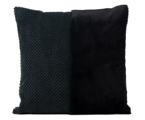 Kissen SVELA schwarz in schwarz aus Polyester